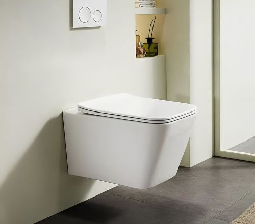 Унитаз подвесной Cerutti SPA CT9164 белый с сиденьем микролифт безободковый каскадный смыв - фото 5