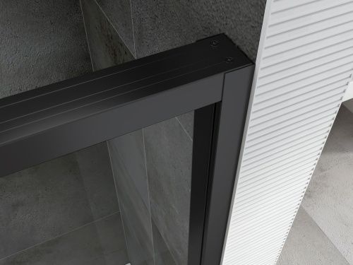 Душевая дверь Abber Komfort AG93170B 170х200 стекло прозрачное профиль черный - фото 5