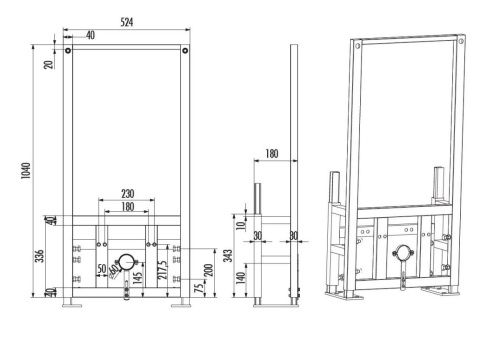 Инсталляция для биде Creavit GBM500.00 - фото 2