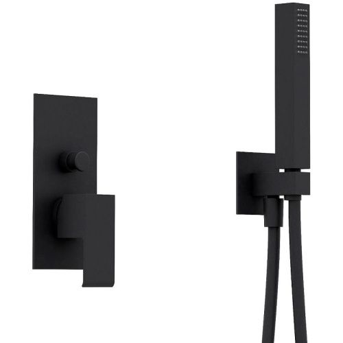 Душевая система Cezares PORTA PORTA-DSIPQ-25-NOP встраиваемая в стену цвет черный - фото 2