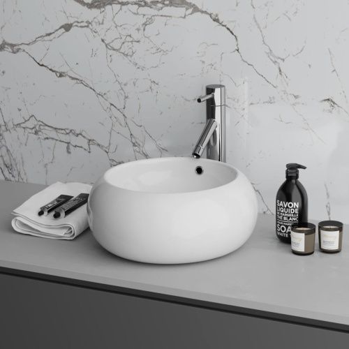 Раковина из сантехнического фаянса Grossman GR-3010 40х40 накладная цвет белый без отверстий под смеситель - фото 3