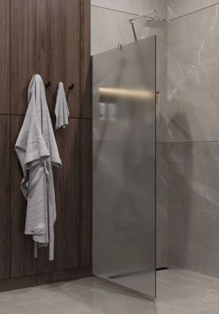 Душевая перегородка Timo T12 120х195 стекло матовое профиль хром