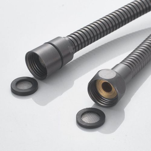 Душевая стойка Shevanik S4036T настенная цвет оружейная сталь - фото 5