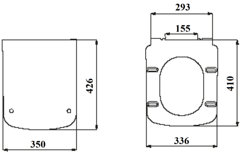Крышка сиденье для унитаза Creavit Solo KC2003.02.0000E - фото 2