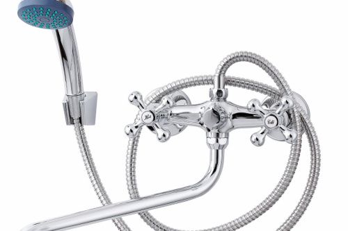 Cмеситель для ванны и душа TSARSBERG TSB-118-95 настенный хром - фото 2