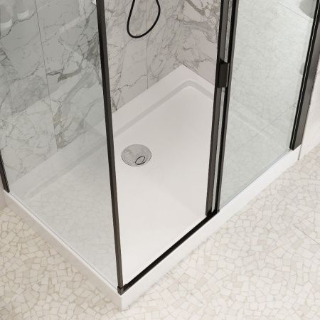 Душевой уголок Cerutti SPA MARBELLA 120B R 120х80 стекло прозрачное профиль черный без поддона