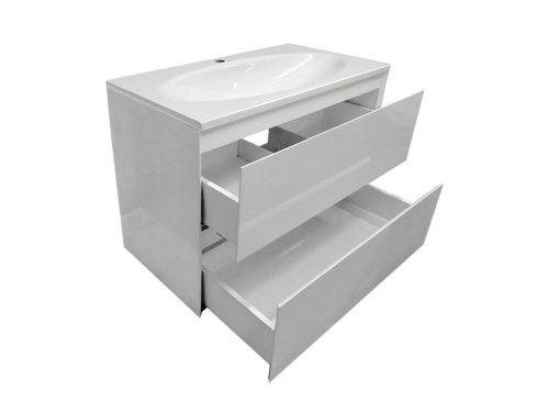 Тумба с раковиной Эстет Malta ФР-00007058 80х50 подвесная цвет белый - фото 3