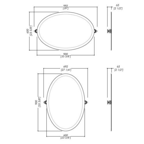 Зеркало Devon Devon Beauty DEBEAUTYCR 70х90 - фото 2