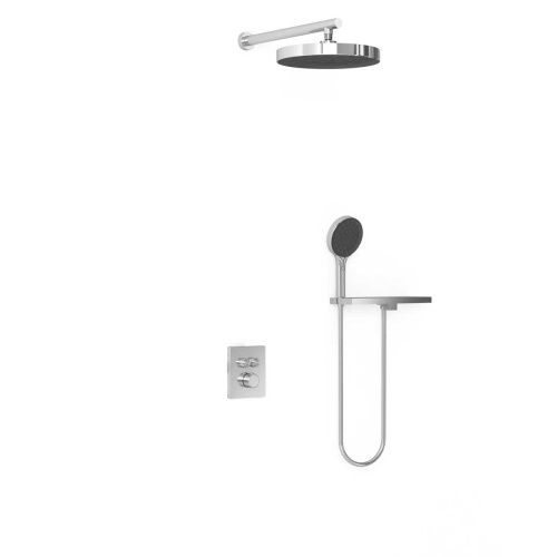 Душевая система Vincea Inspire VSFW-3I21MT2RCH встраиваемая в стену цвет хром с термостатом - фото 2