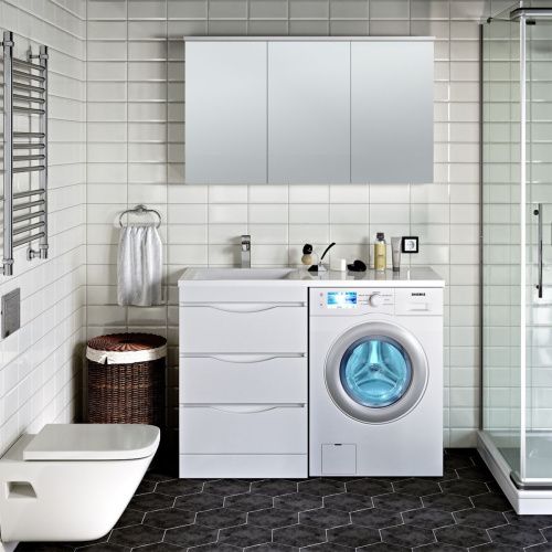 Зеркало-шкаф Runo Лира 00-00000254 110х70 подвесной цвет белый - фото 3