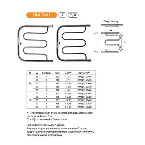 Полотенцесушитель водяной Тругор ПМ ПМ1/6060П 60х60 хром - фото 2