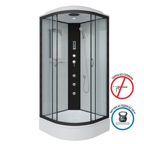 Душевая кабина Niagara Classic 67031414F 80х80 четверть круга с крышей ориентация универсальная - фото 2