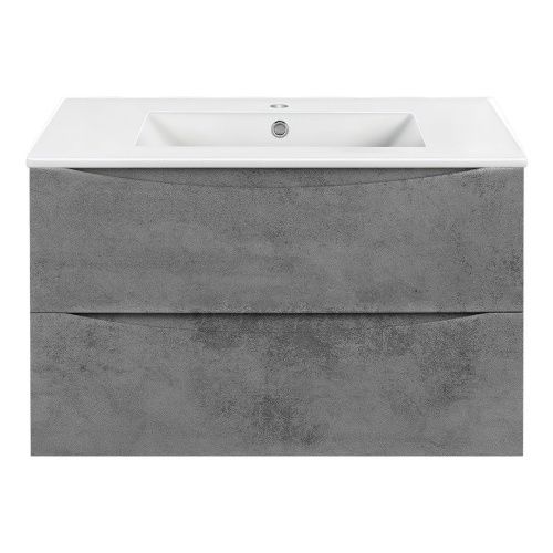 Тумба под раковину Vincea Mia VMC-2MC750BT 80х50 подвесная цвет серый - фото 2