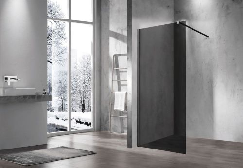 Душевая перегородка Vincea Walk in VSW-1H110CGB 110х200 стекло тонированное профиль черный - фото 2