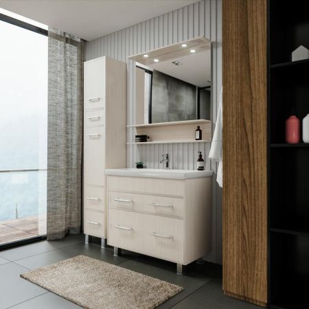 Зеркало с подсветкой Бриклаер Чили 4627125414961 90х90 подвесное