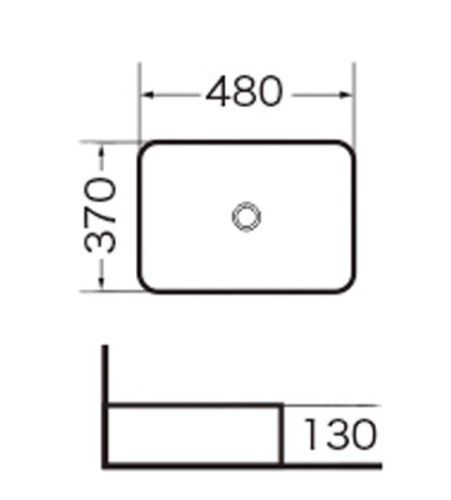 Раковина из сантехнического фаянса Grossman GR-3016 50х40 накладная цвет белый без отверстий под смеситель - фото 4