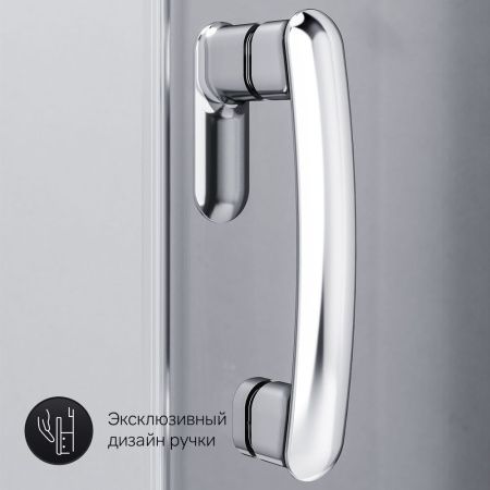 Душевой уголок Am.Pm Like W83G-333-095CG 95х95 стекло тонированное профиль хром без поддона
