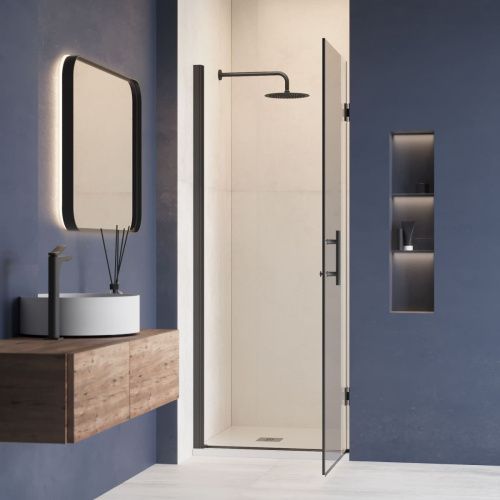 Душевая дверь RGW Hotel 350601109-14 90х195 стекло прозрачное профиль черный - фото 2