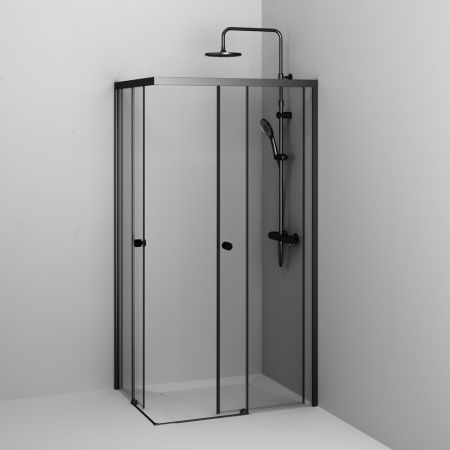 Душевой уголок Am.Pm X-Joy W94G-403-10080-BТ 100х80 стекло прозрачное профиль черный без поддона