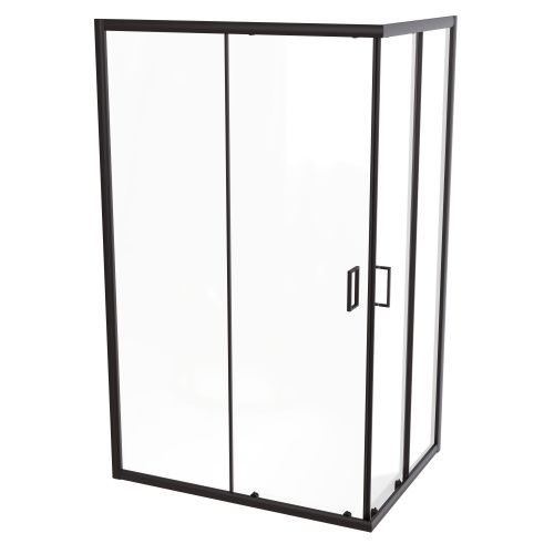 Душевой уголок Taliente TA-08120-1CB 120х80 стекло прозрачное профиль черный без поддона