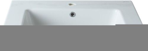 Раковина керамическая Allen Brau Fantasy 4.11011.20 70х50 полувстраиваемая цвет белый 1 отверстие под смеситель - фото 4