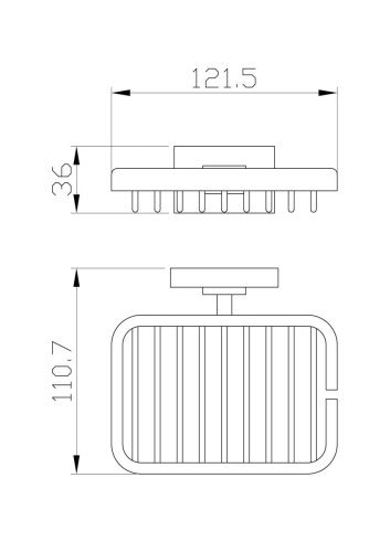Мыльница с держателем Wonzon & Woghand Flat WW-9724 - фото 2
