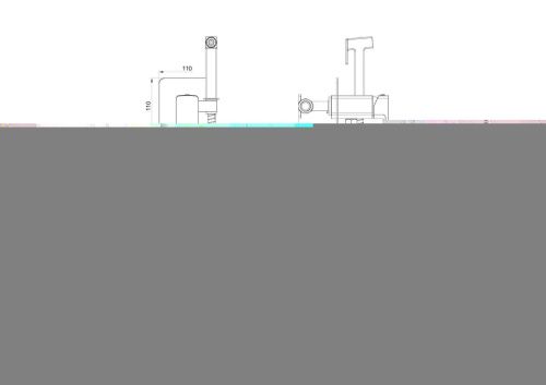 Гигиенический душ со смесителем Wonzon & Woghand Edge WW-88829003-BG золото - фото 2