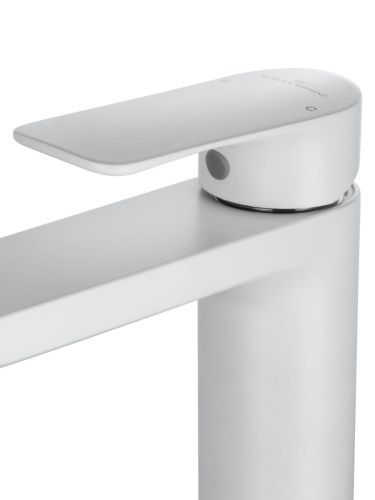 Смеситель Wonzon & Woghand WW-A40732-MW на раковину белый - фото 4