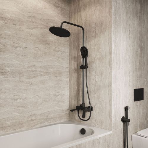 Душевая стойка Grossman Galaxy 500.K35.01.210 настенная цвет черный - фото 3