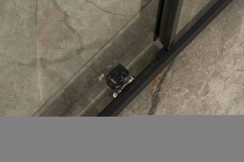 Душевой уголок Orange E23-12090TB 120х89 стекло прозрачное профиль черный без поддона - фото 4