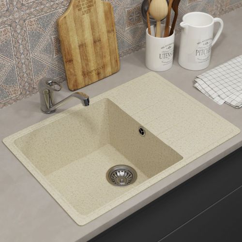 Кухонная мойка Uperwood ECON UPD-506 4910201240 60х40 цвет бежевый поверхность матовая - фото 2