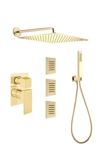 Душевая стойка Webert PE890104794 настенная цвет золото - фото 2