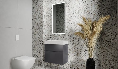 Тумба под раковину Jorno FOLK Folk.01.65/P/A/JR 60х30 подвесная цвет черный - фото 5