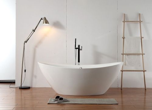 Ванна акриловая Abber AB9248 180х85 отдельностоящая овальная с каркасом - фото 3