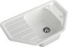 Кухонная мойка Granfest Corner C-800E иней 80х50 цвет белый поверхность матовая