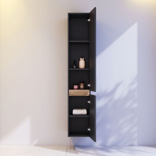 Шкаф-пенал Am.Pm X-Joy M85ACHR0306BM 30х170 подвесной цвет черный