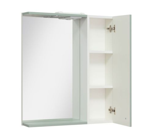 Зеркало-шкаф Runo Римини 00-00001277 70х80 подвесной цвет зеленый - фото 2