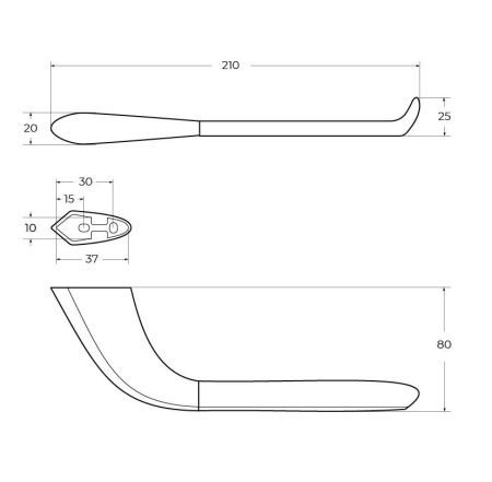 Бумагодержатель Cezares LINER LINER-PH-01