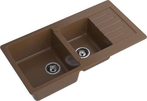 Кухонная мойка Granfest Practik P-980KL терракот 100х50 цвет коричневый поверхность матовая - фото 2