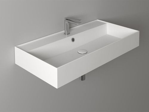 Раковина из сантехнического фаянса Simas AG 91 bia 90х50 подвесная цвет белый - фото 2