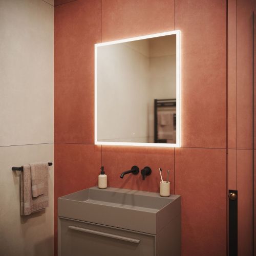 Зеркало с подсветкой Sancos Palace PA700 70х80 подвесное - фото 4