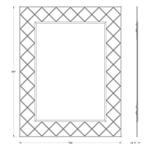 Зеркало Evoform Florentina BY 5003 70х90 подвесное - фото 2
