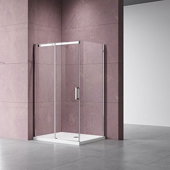 Душевой уголок Vincea Dice VSR-4D1015CL 150х100 стекло прозрачное профиль хром без поддона