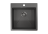 Кухонная мойка Granula 5151, ГРАФИТ МАТОВЫЙ 50х50 цвет черный поверхность матовая