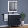Тумба под раковину Uperwood Tanos 291120332 70х50 напольная цвет черный