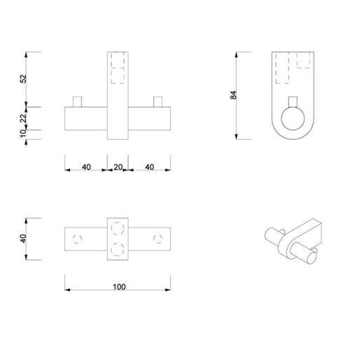 Крючок Decor Walther Century 586041 - фото 2