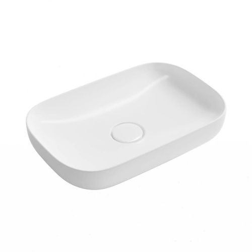 Раковина из сантехнического фарфора Wellsee Croquis 150301000 60х40 накладная цвет белый без отверстий под смеситель - фото 2