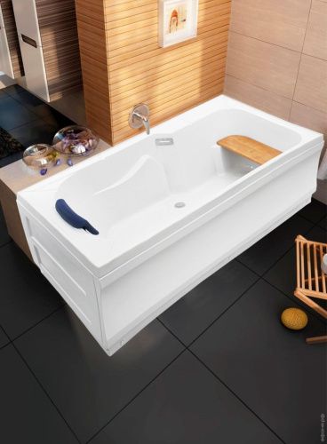 Ванна акриловая Wemor 10000005548 170х85 пристенная прямоугольная с каркасом - фото 5