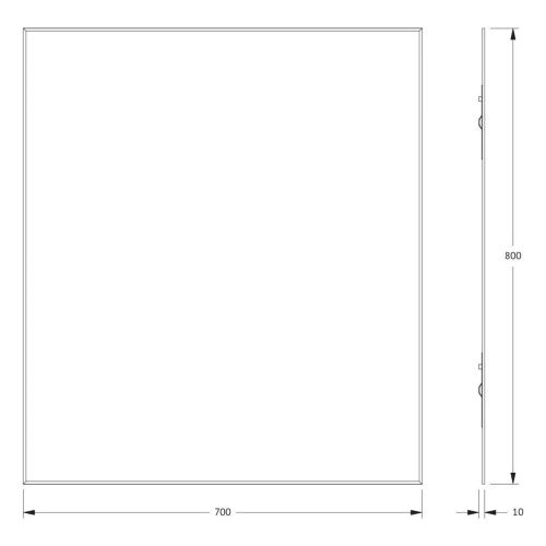 Зеркало Evoform Standard BY 0220 70х80 подвесное - фото 2