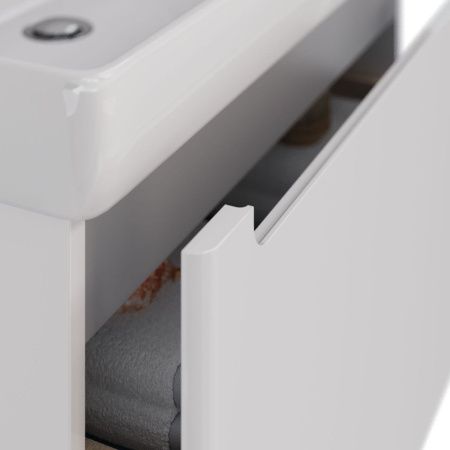 Тумба под раковину LeMark Buno mini LM05BM70T 60х40 подвесная цвет белый